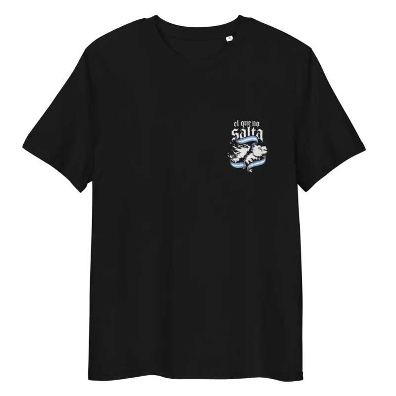 remera argentina El que no salta es un ingles malvinas argentinas oigan mortales azul sin modelo